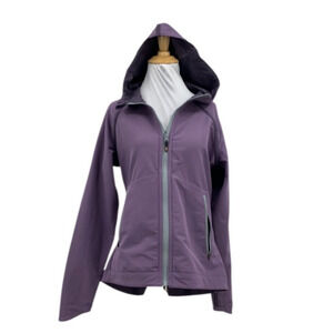 Kerrits Jacket Womens S Small Purple Slant Wrists Full Zip Hooded Softshell